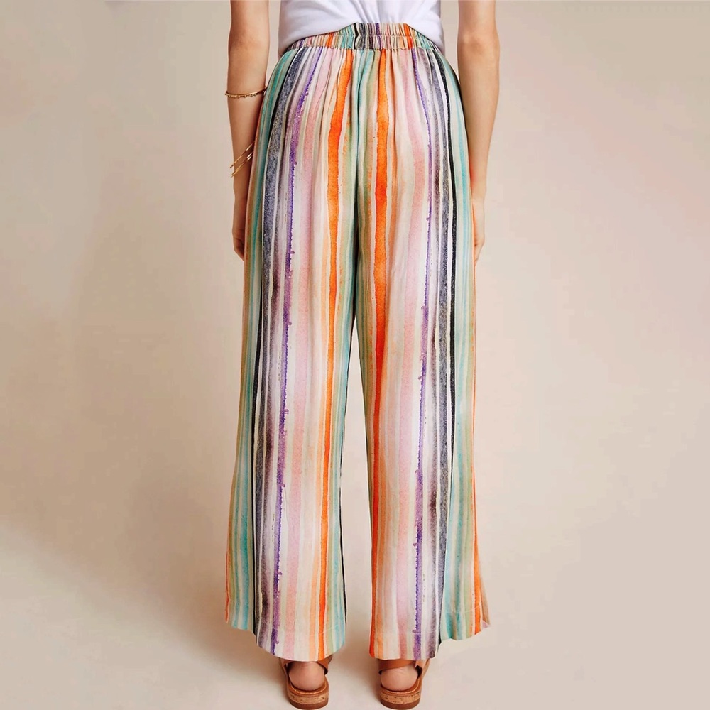 Anthropologie Mina Striped Wide-Leg Pants - Picture 3 of 5